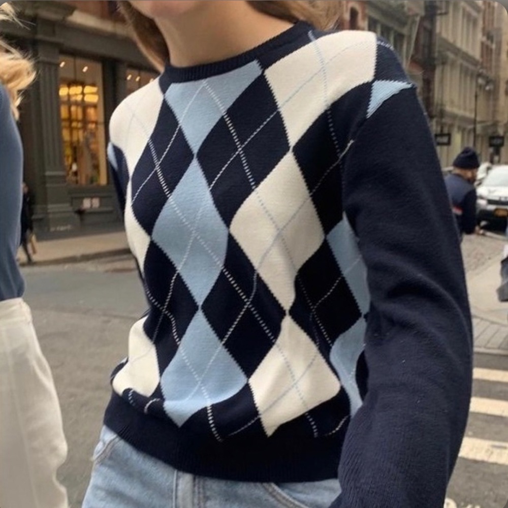 3 Brandy Melville Argyle Sweaters
